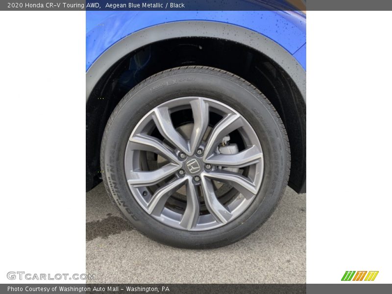 Aegean Blue Metallic / Black 2020 Honda CR-V Touring AWD