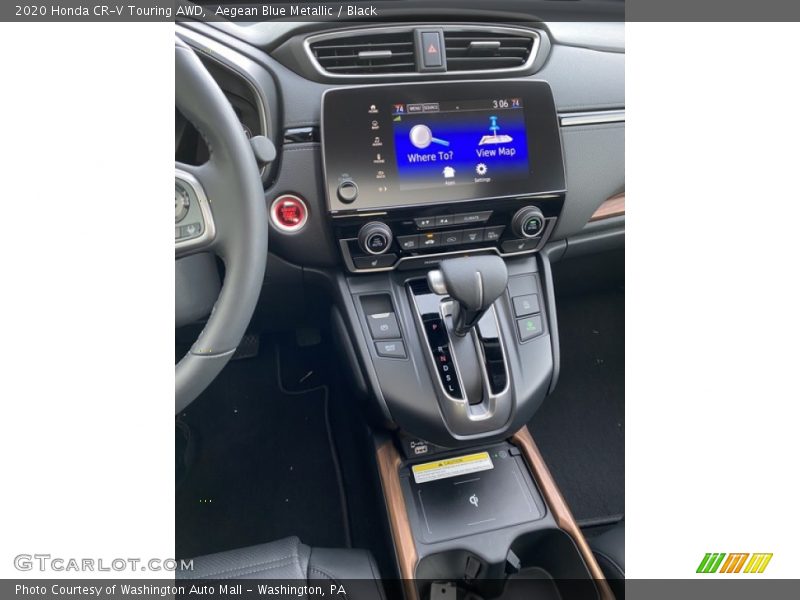 Aegean Blue Metallic / Black 2020 Honda CR-V Touring AWD