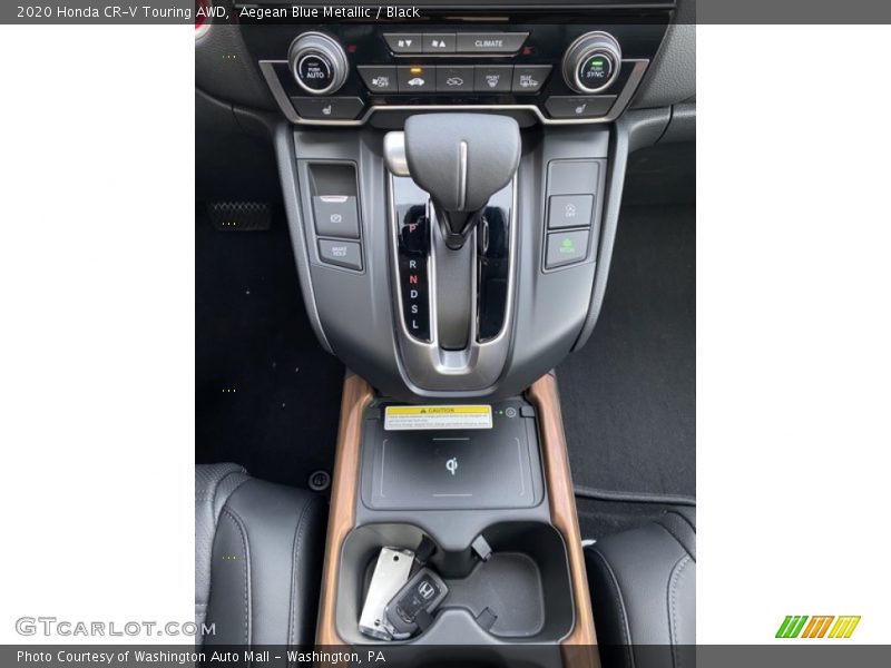 Aegean Blue Metallic / Black 2020 Honda CR-V Touring AWD