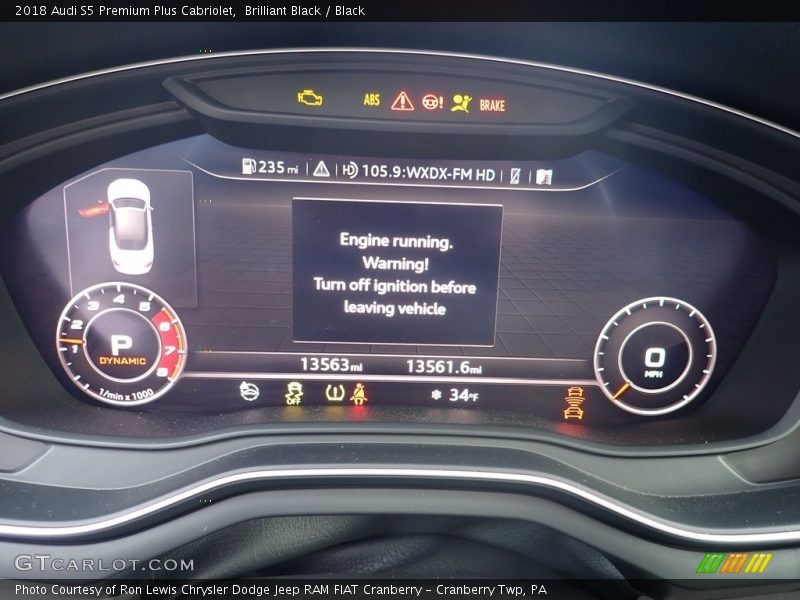  2018 S5 Premium Plus Cabriolet Premium Plus Cabriolet Gauges