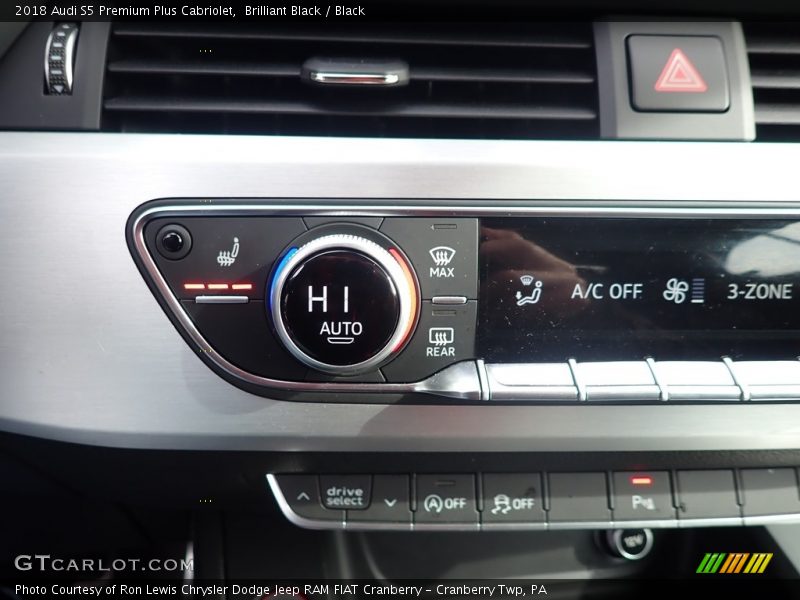 Controls of 2018 S5 Premium Plus Cabriolet