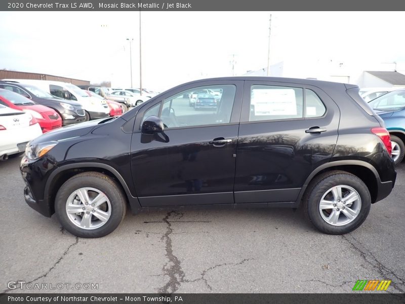 Mosaic Black Metallic / Jet Black 2020 Chevrolet Trax LS AWD
