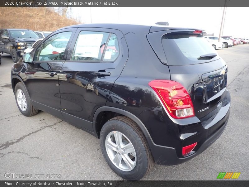 Mosaic Black Metallic / Jet Black 2020 Chevrolet Trax LS AWD