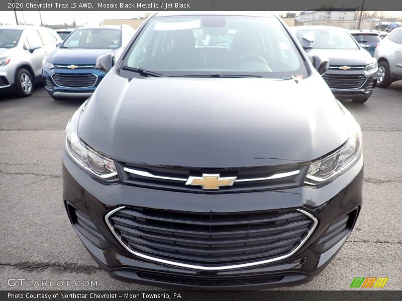 Mosaic Black Metallic / Jet Black 2020 Chevrolet Trax LS AWD