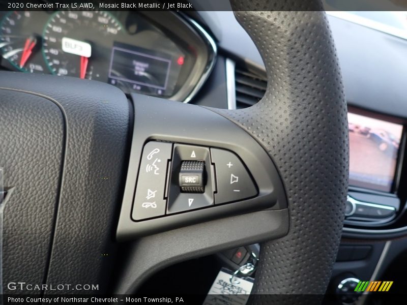 Mosaic Black Metallic / Jet Black 2020 Chevrolet Trax LS AWD