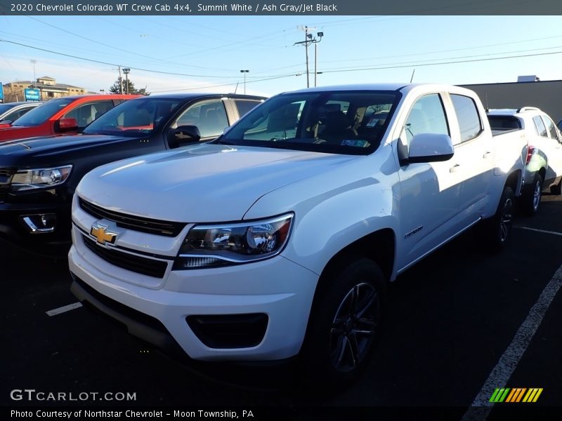 Summit White / Ash Gray/Jet Black 2020 Chevrolet Colorado WT Crew Cab 4x4