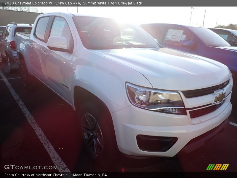 Summit White / Ash Gray/Jet Black 2020 Chevrolet Colorado WT Crew Cab 4x4