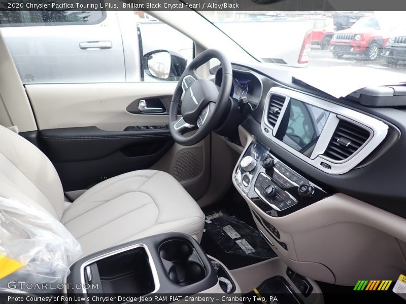Brilliant Black Crystal Pearl / Alloy/Black 2020 Chrysler Pacifica Touring L Plus
