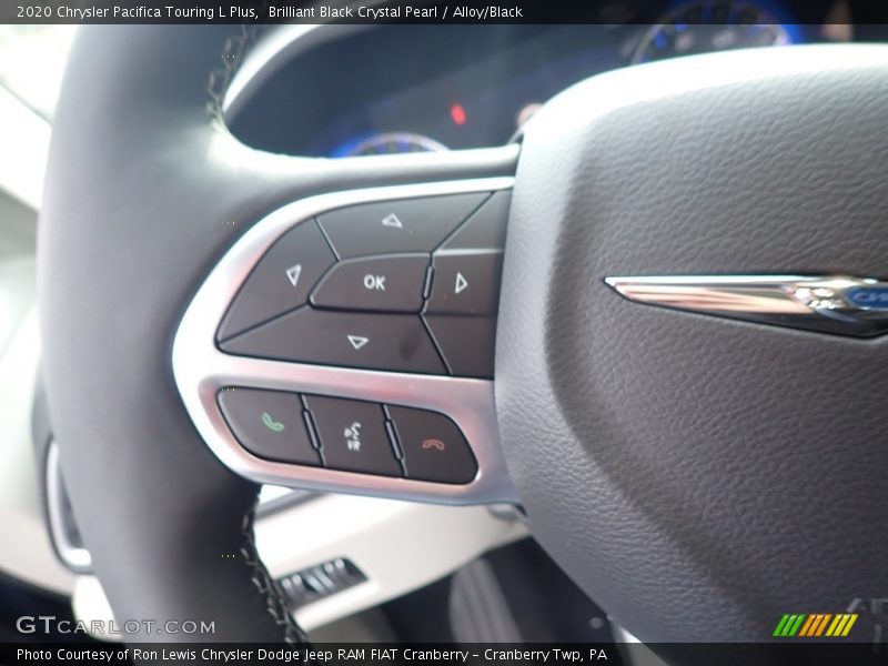 Brilliant Black Crystal Pearl / Alloy/Black 2020 Chrysler Pacifica Touring L Plus