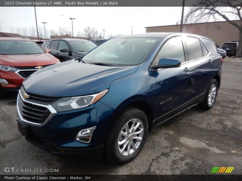 Pacific Blue Metallic / Jet Black 2020 Chevrolet Equinox LT AWD