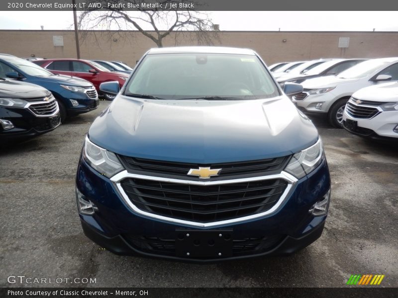 Pacific Blue Metallic / Jet Black 2020 Chevrolet Equinox LT AWD