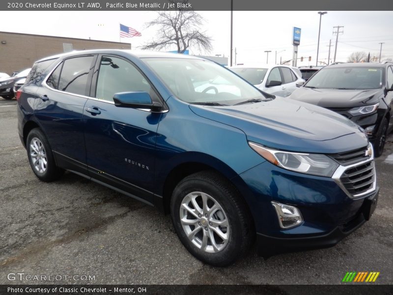 Pacific Blue Metallic / Jet Black 2020 Chevrolet Equinox LT AWD