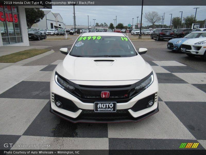 Championship White / Black/Red 2019 Honda Civic Type R