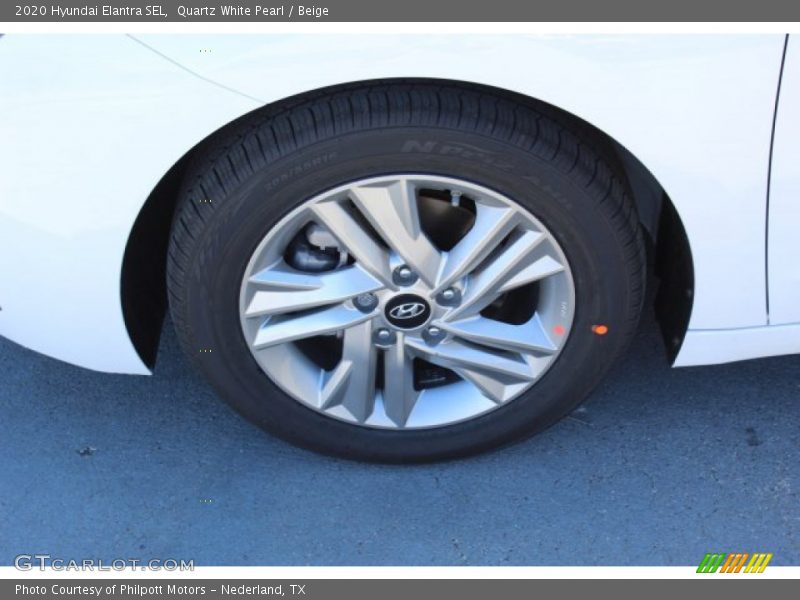 Quartz White Pearl / Beige 2020 Hyundai Elantra SEL