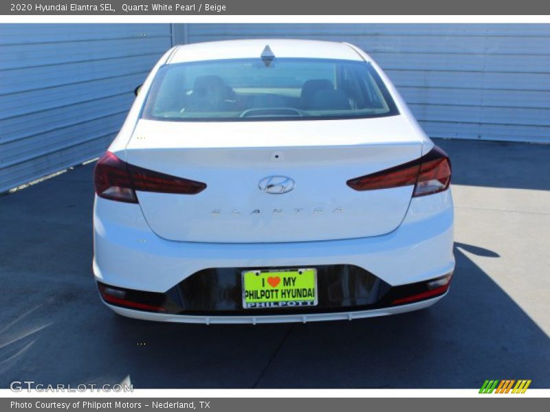 Quartz White Pearl / Beige 2020 Hyundai Elantra SEL