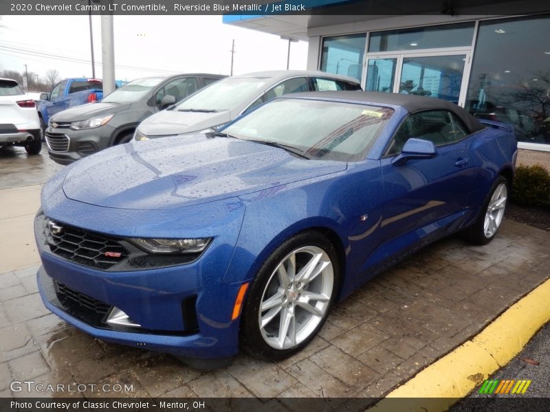Riverside Blue Metallic / Jet Black 2020 Chevrolet Camaro LT Convertible
