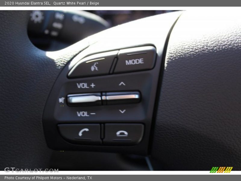 Quartz White Pearl / Beige 2020 Hyundai Elantra SEL