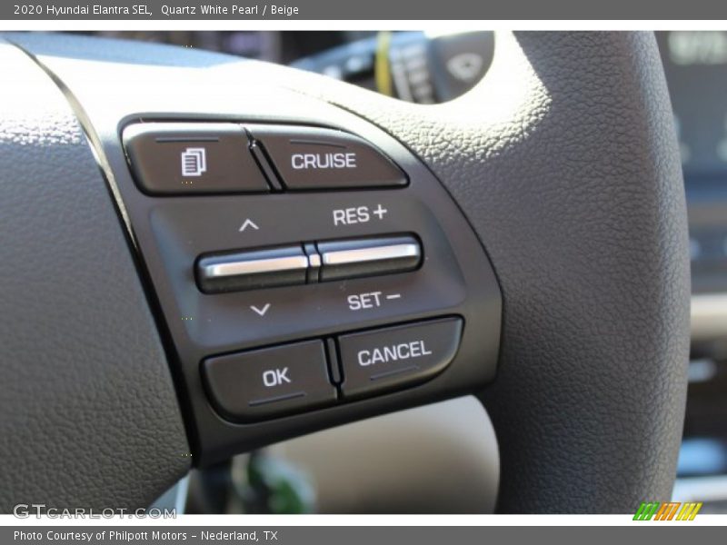 Quartz White Pearl / Beige 2020 Hyundai Elantra SEL