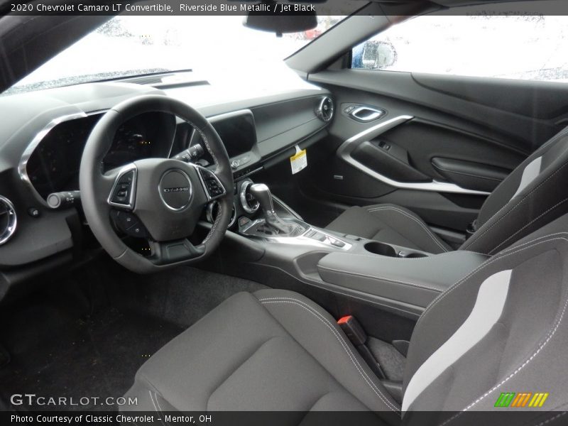 Riverside Blue Metallic / Jet Black 2020 Chevrolet Camaro LT Convertible