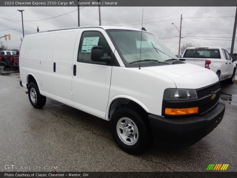 Summit White / Neutral 2020 Chevrolet Express 2500 Cargo WT