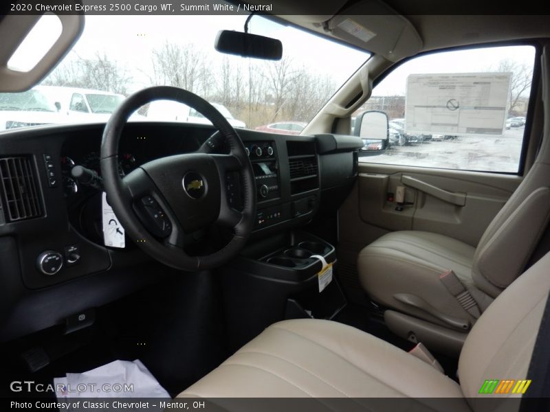 Summit White / Neutral 2020 Chevrolet Express 2500 Cargo WT