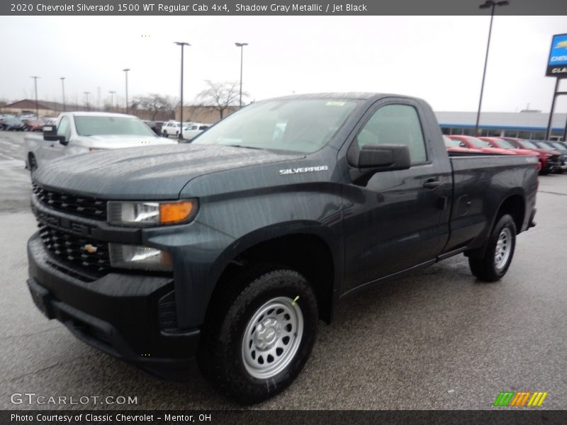 Shadow Gray Metallic / Jet Black 2020 Chevrolet Silverado 1500 WT Regular Cab 4x4