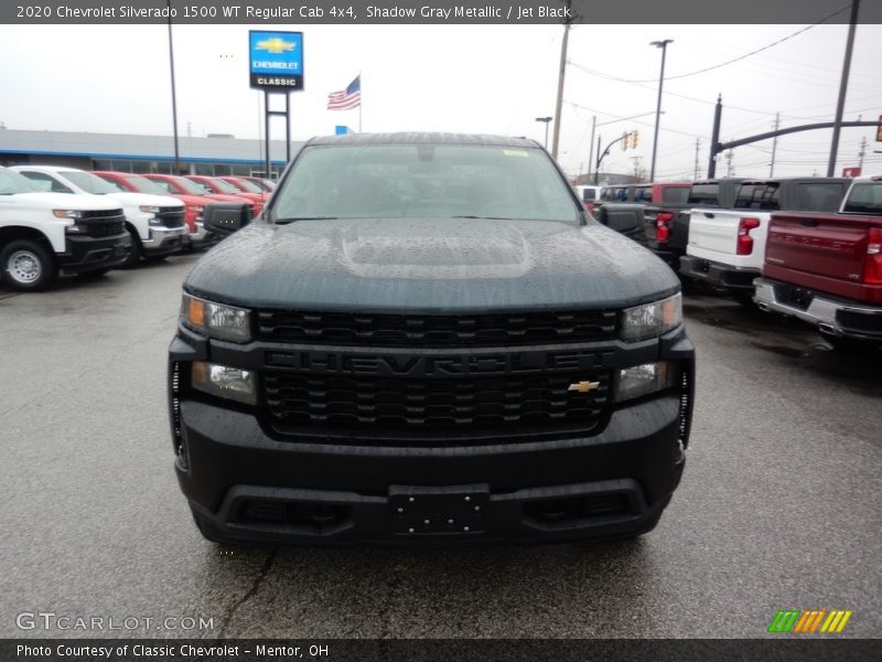 Shadow Gray Metallic / Jet Black 2020 Chevrolet Silverado 1500 WT Regular Cab 4x4