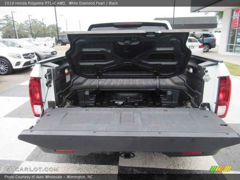 White Diamond Pearl / Black 2019 Honda Ridgeline RTL-E AWD