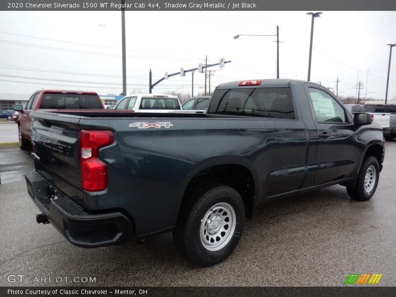 Shadow Gray Metallic / Jet Black 2020 Chevrolet Silverado 1500 WT Regular Cab 4x4