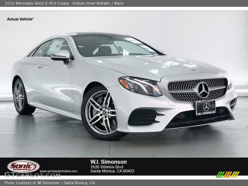 Iridium Silver Metallic / Black 2020 Mercedes-Benz E 450 Coupe