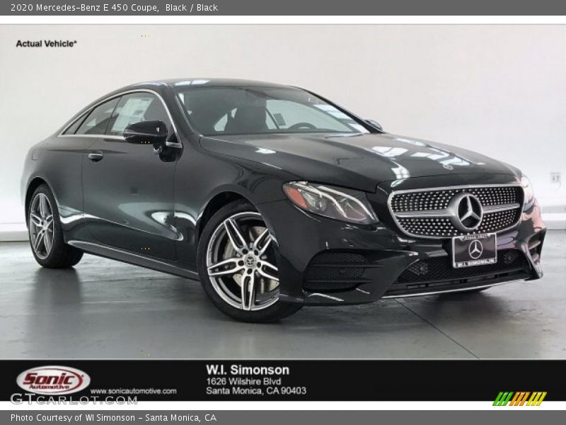 Black / Black 2020 Mercedes-Benz E 450 Coupe