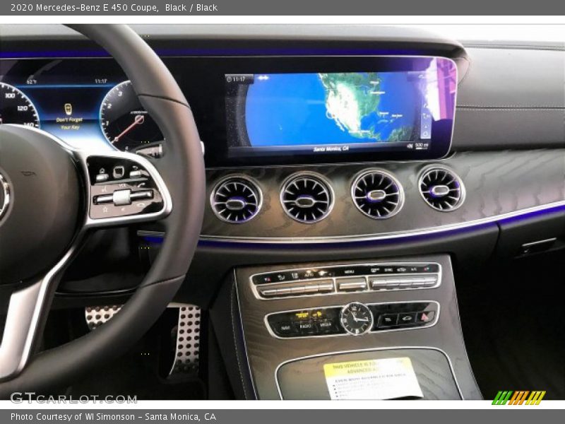 Controls of 2020 E 450 Coupe