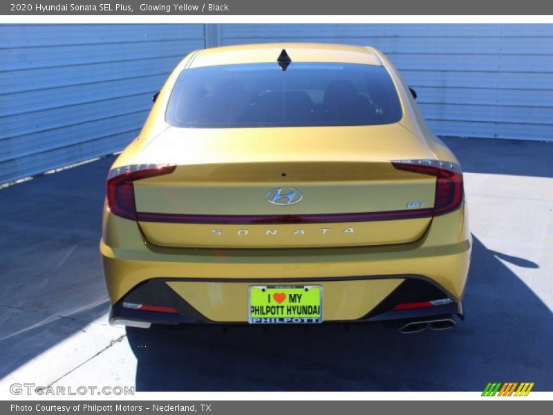 Glowing Yellow / Black 2020 Hyundai Sonata SEL Plus