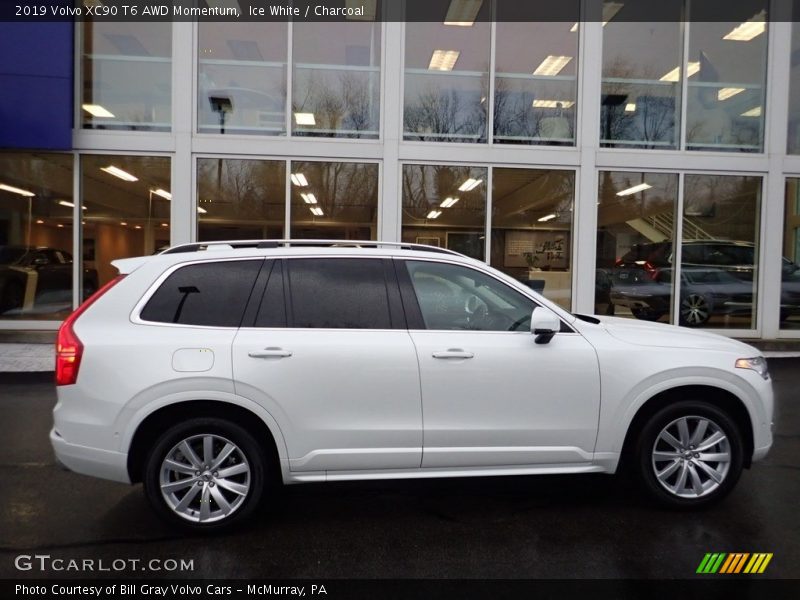 Ice White / Charcoal 2019 Volvo XC90 T6 AWD Momentum