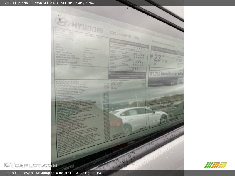 Stellar Silver / Gray 2020 Hyundai Tucson SEL AWD