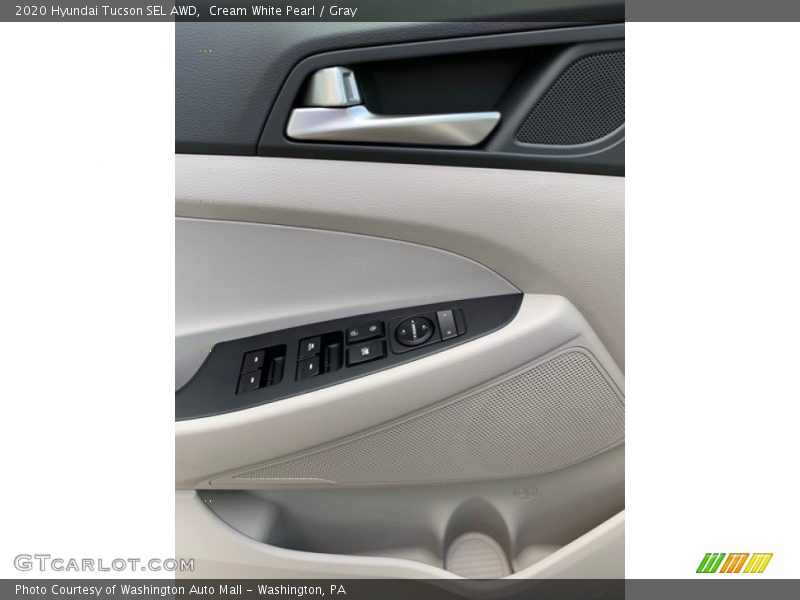 Cream White Pearl / Gray 2020 Hyundai Tucson SEL AWD