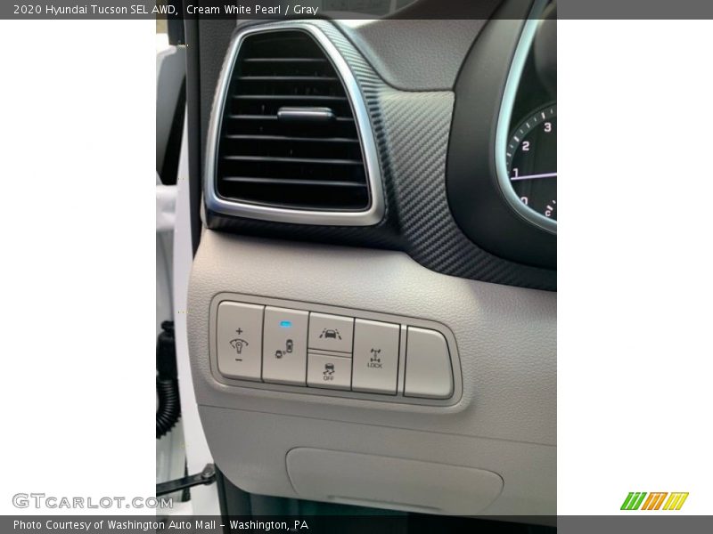 Cream White Pearl / Gray 2020 Hyundai Tucson SEL AWD