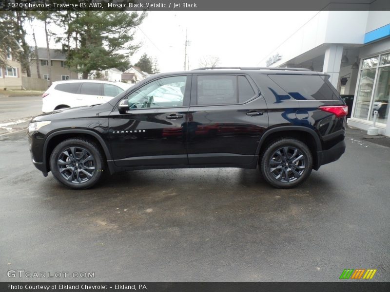 Mosaic Black Metallic / Jet Black 2020 Chevrolet Traverse RS AWD