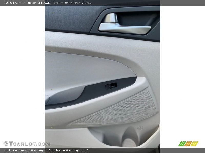 Cream White Pearl / Gray 2020 Hyundai Tucson SEL AWD