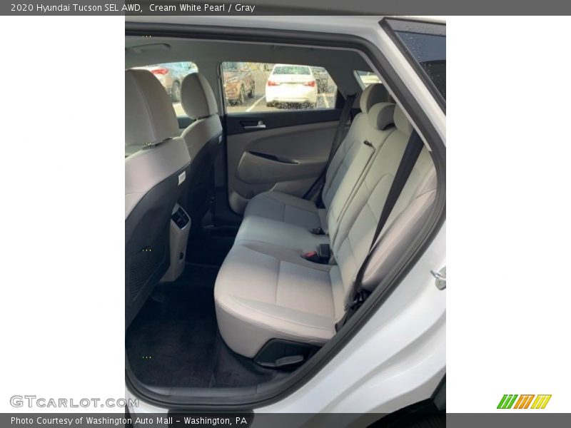 Cream White Pearl / Gray 2020 Hyundai Tucson SEL AWD
