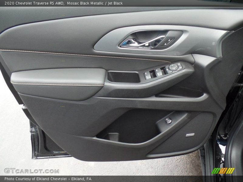 Mosaic Black Metallic / Jet Black 2020 Chevrolet Traverse RS AWD