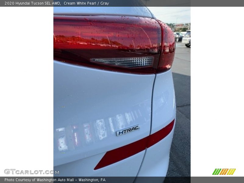 Cream White Pearl / Gray 2020 Hyundai Tucson SEL AWD