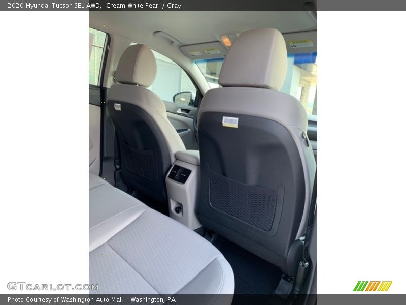 Cream White Pearl / Gray 2020 Hyundai Tucson SEL AWD