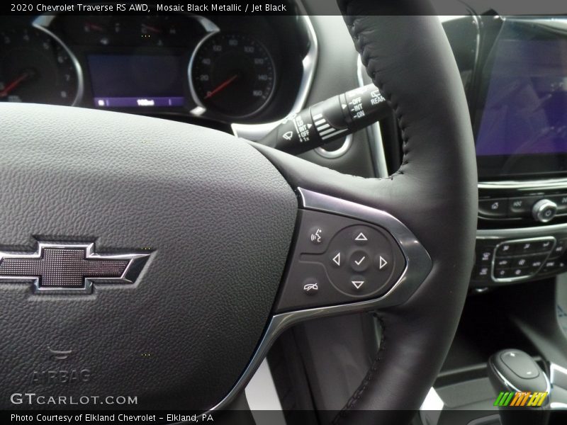 Mosaic Black Metallic / Jet Black 2020 Chevrolet Traverse RS AWD