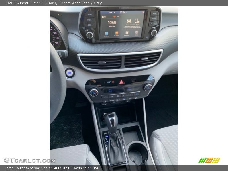 Cream White Pearl / Gray 2020 Hyundai Tucson SEL AWD