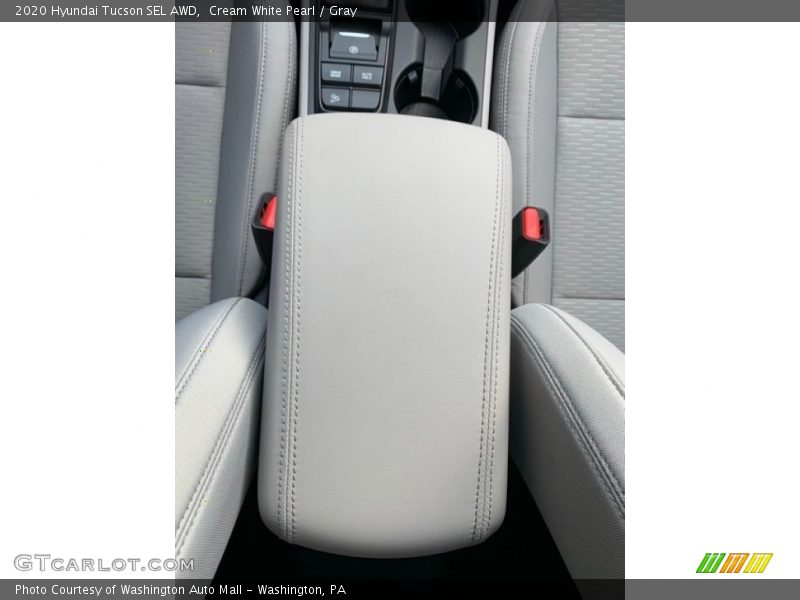 Cream White Pearl / Gray 2020 Hyundai Tucson SEL AWD