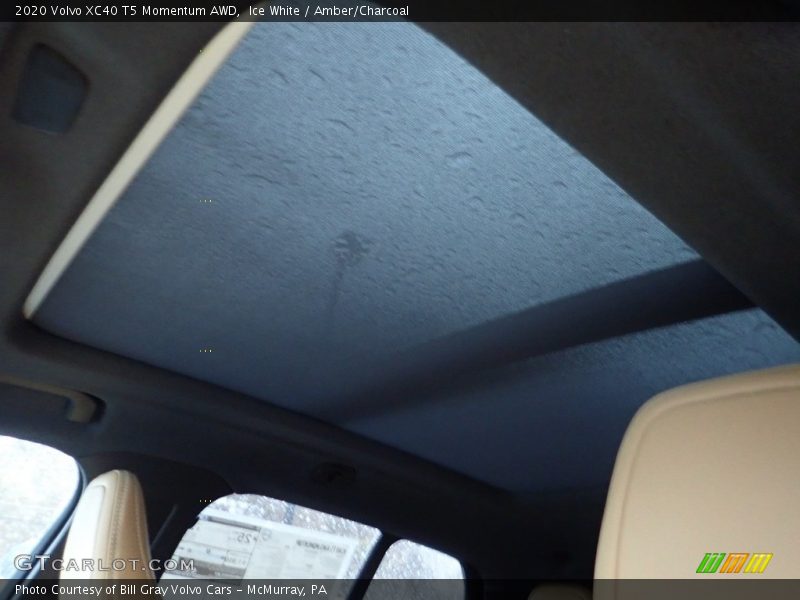 Ice White / Amber/Charcoal 2020 Volvo XC40 T5 Momentum AWD