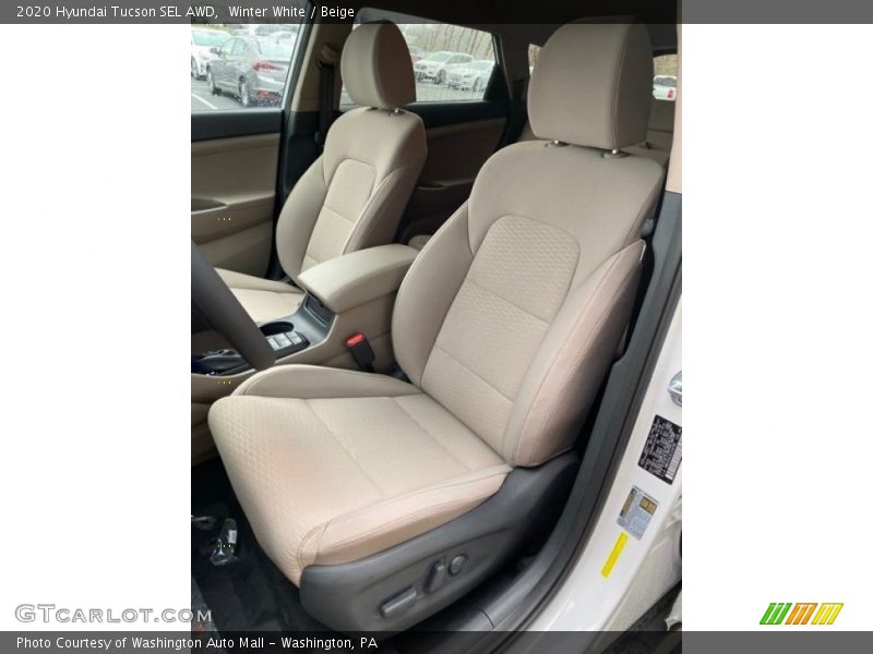 Front Seat of 2020 Tucson SEL AWD