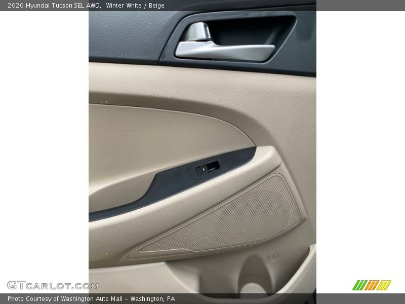 Winter White / Beige 2020 Hyundai Tucson SEL AWD