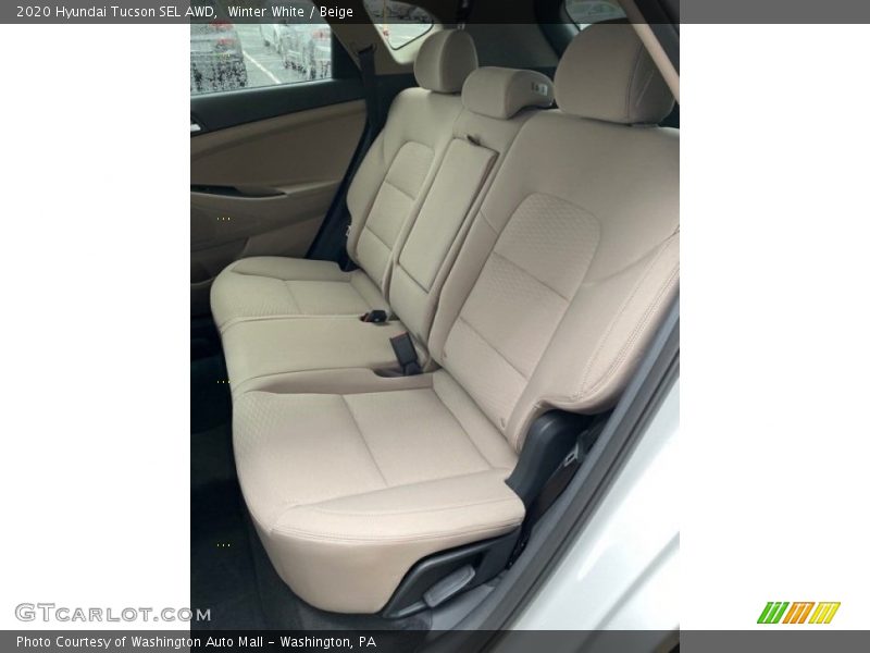 Rear Seat of 2020 Tucson SEL AWD